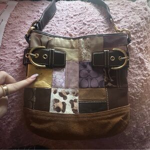 Vintage Coach Patchwork Bag